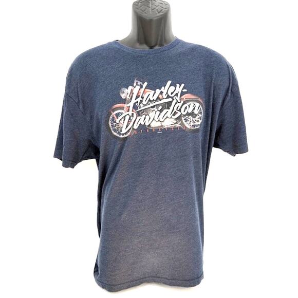 Authentic Harley-Davidson Tee in Navy from Jamaica – Size XL - Picture 1 of 5